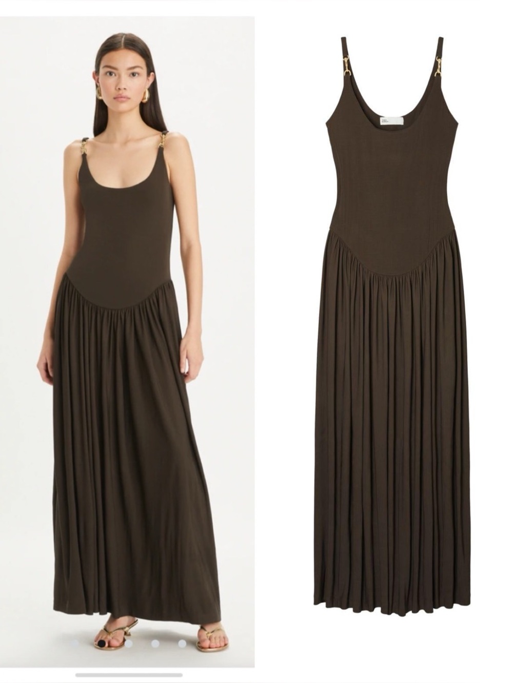 New Tory Burch Jersey Clip Tank Dress
